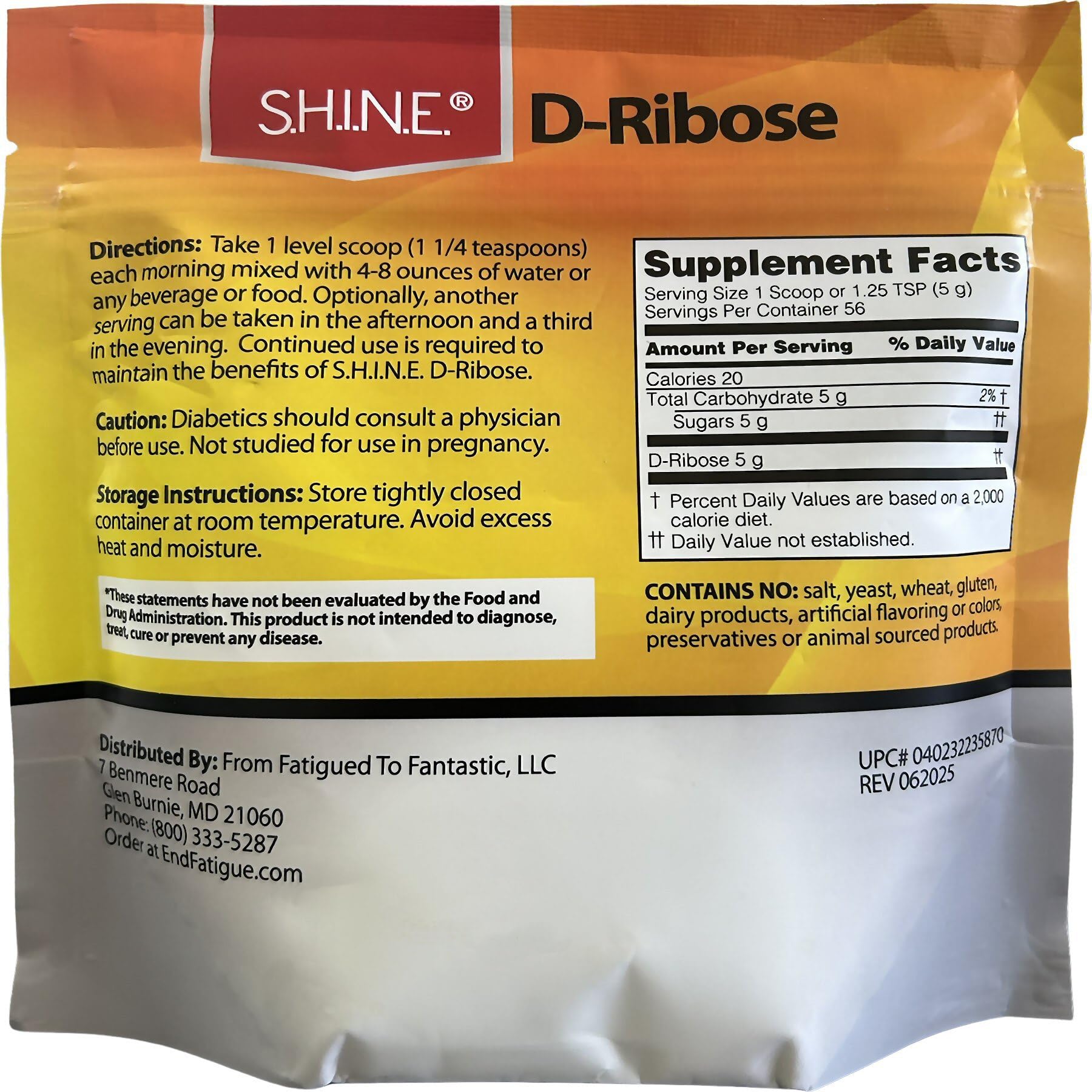 Preparación en vaso con S.H.I.N.E. D-Ribose disolviéndose y listo para consumo rápido