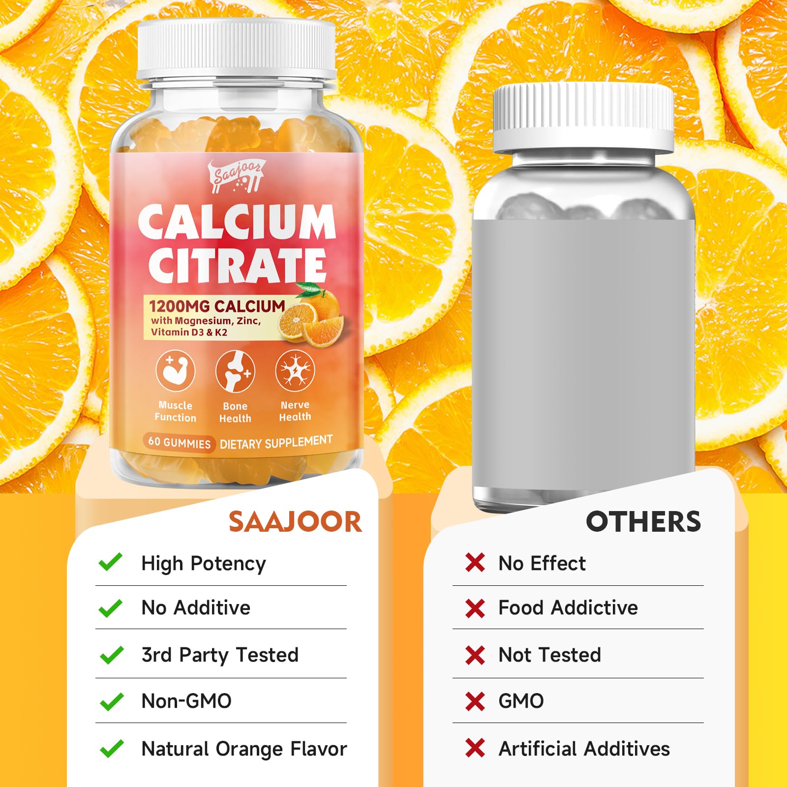 Saajoor etiqueta nutricional enfocada en dosis y microingredientes