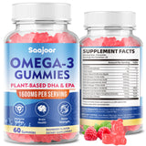 Saajoor envase frontal mostrando gominolas veganas y beneficios claros