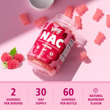 Saajoor gomitas en bol junto a frambuesas mostrando sabor natural y atractivo para niños