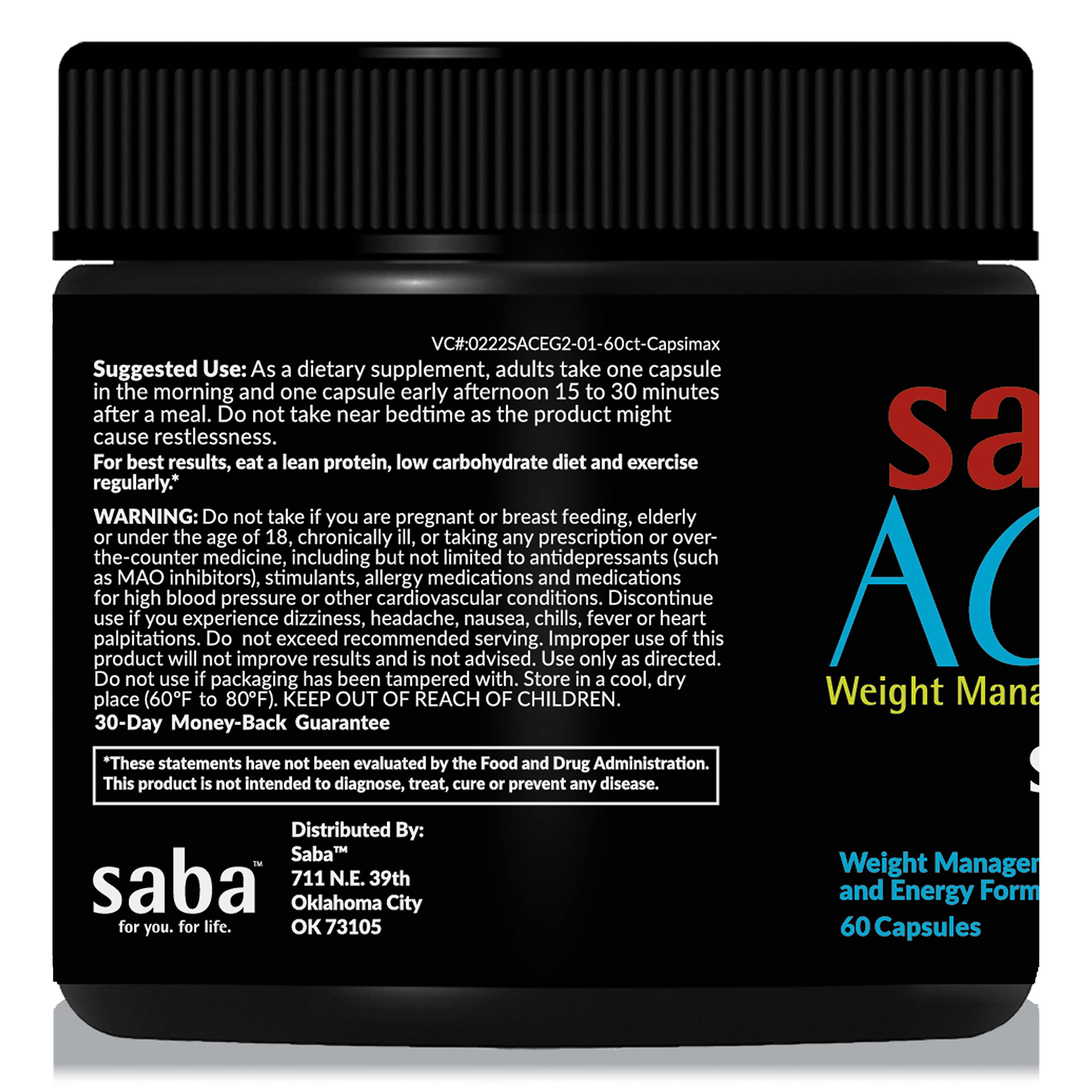 Saba ACE G2 usado antes del entrenamiento para energía y enfoque