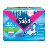 Saba empaque frontal mostrando el pack y beneficios de discreción