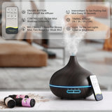 SACATR difusor en uso en salón creando ambiente y aroma relajante