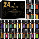 SACATR paquete frontal de 24 aceites esenciales, variedad para difusores y DIY