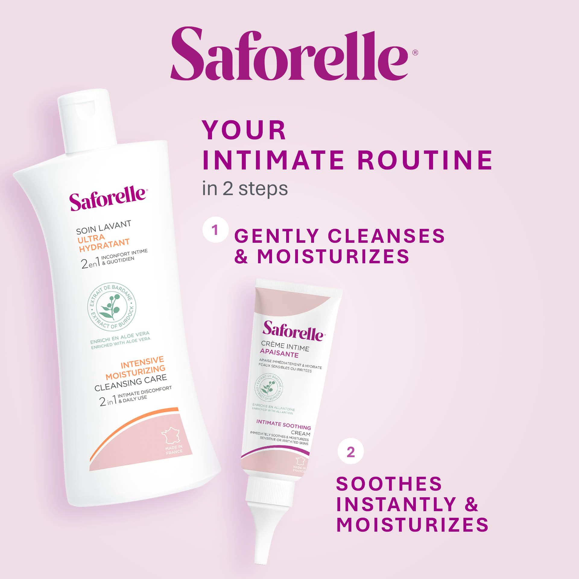 Saforelle en ambiente de baño realzando sensación de confort