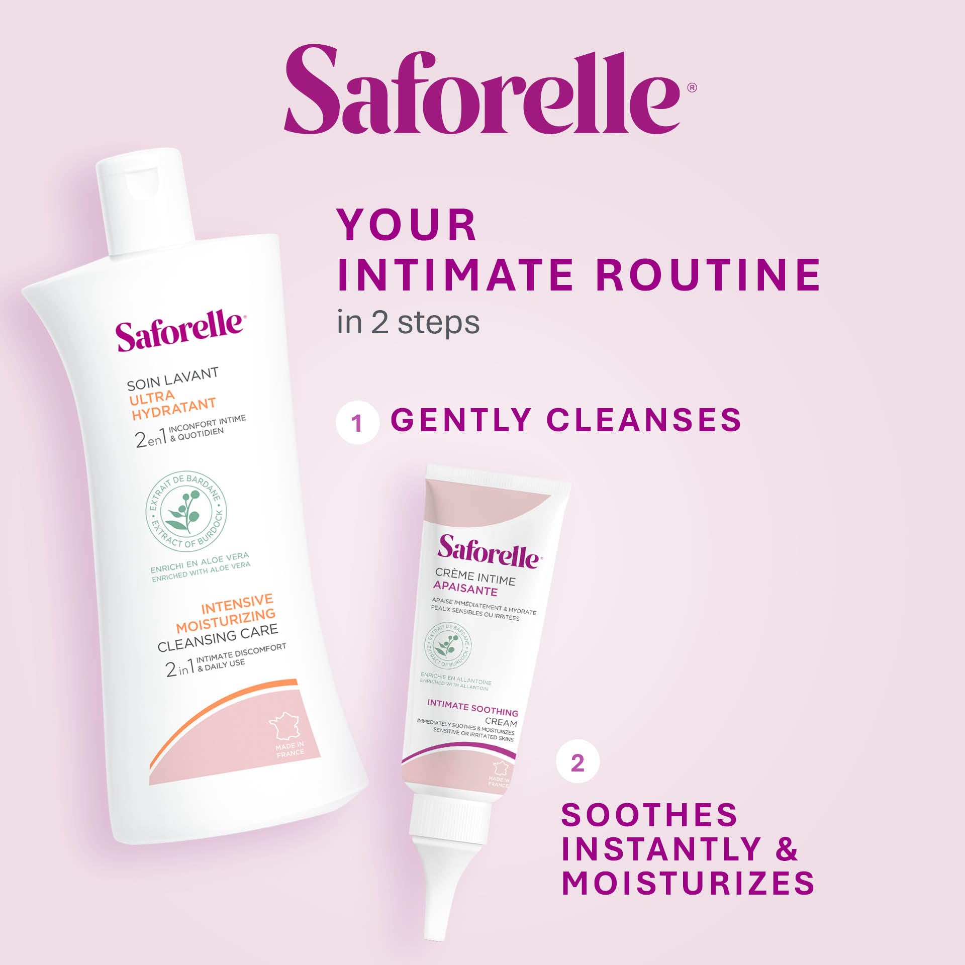 Saforelle textura extendida en piel mostrando absorción rápida