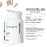 SAKARA etiqueta nutricional destacando 11 cepas y 3 mil millones UFC