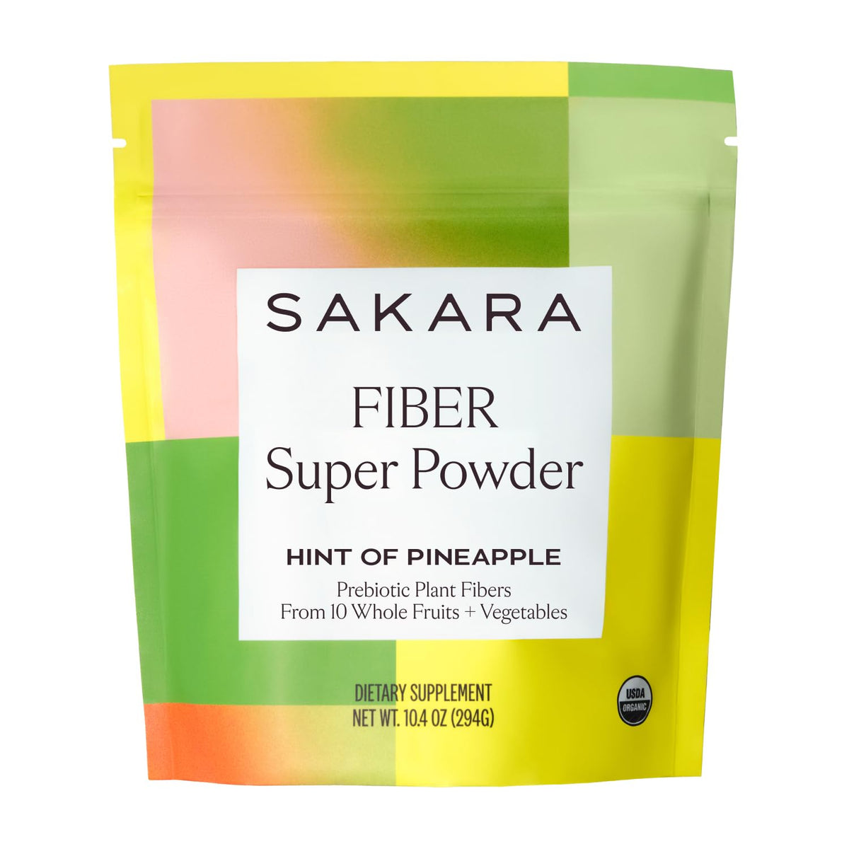 SAKARA frente del envase con diseño claro y beneficios visibles