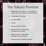 SAKARA etiqueta nutricional del envase para verificar ingredientes y calidad