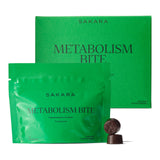 SAKARA paquete frontal de Metabolism Gummy Bites mostrando diseño y sabor granada