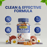 Sakoon Nutrition ingredientes principales: magnesio, D3, B12, zinc visibles