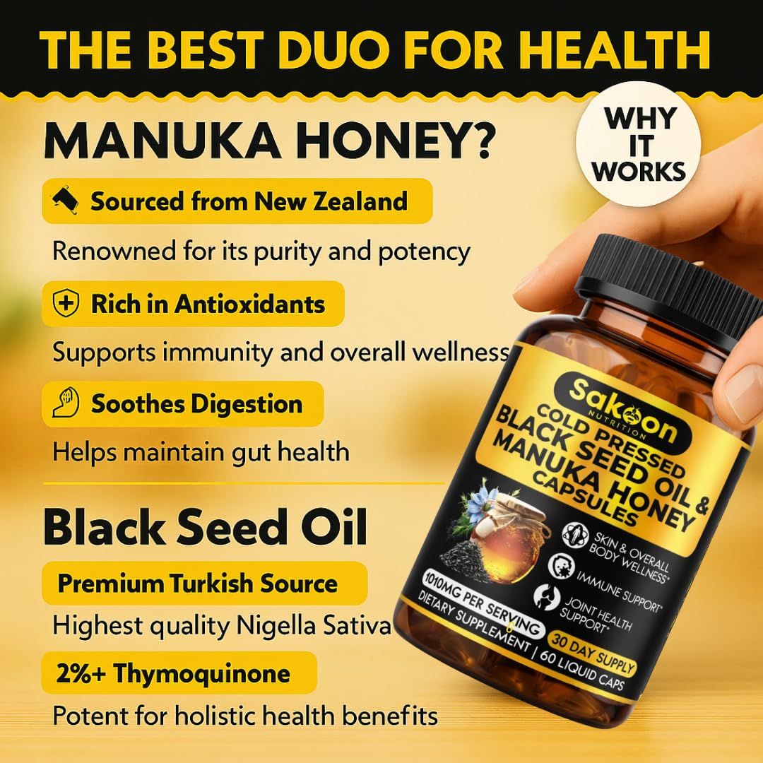 Cápsula Sakoon Nutrition en mano para mostrar tamaño y fácil ingestión