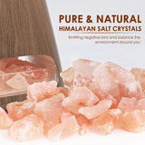 SALKING primer plano cristales de sal del Himalaya 100% puro para estética natural
