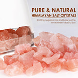 SALKING primer plano de cristales de sal rosa del Himalaya y textura natural