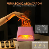 SALKING difusor en uso en salón nocturno generando aroma y luz relajante