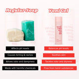 salt.xo gel íntimo en baño mostrando uso diario y sensación de frescor