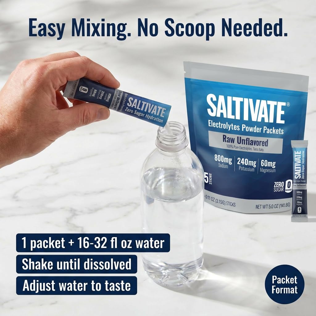 Etiqueta de Saltivate con lista de ingredientes simple y transparencia
