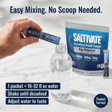 Etiqueta de Saltivate con lista de ingredientes simple y transparencia