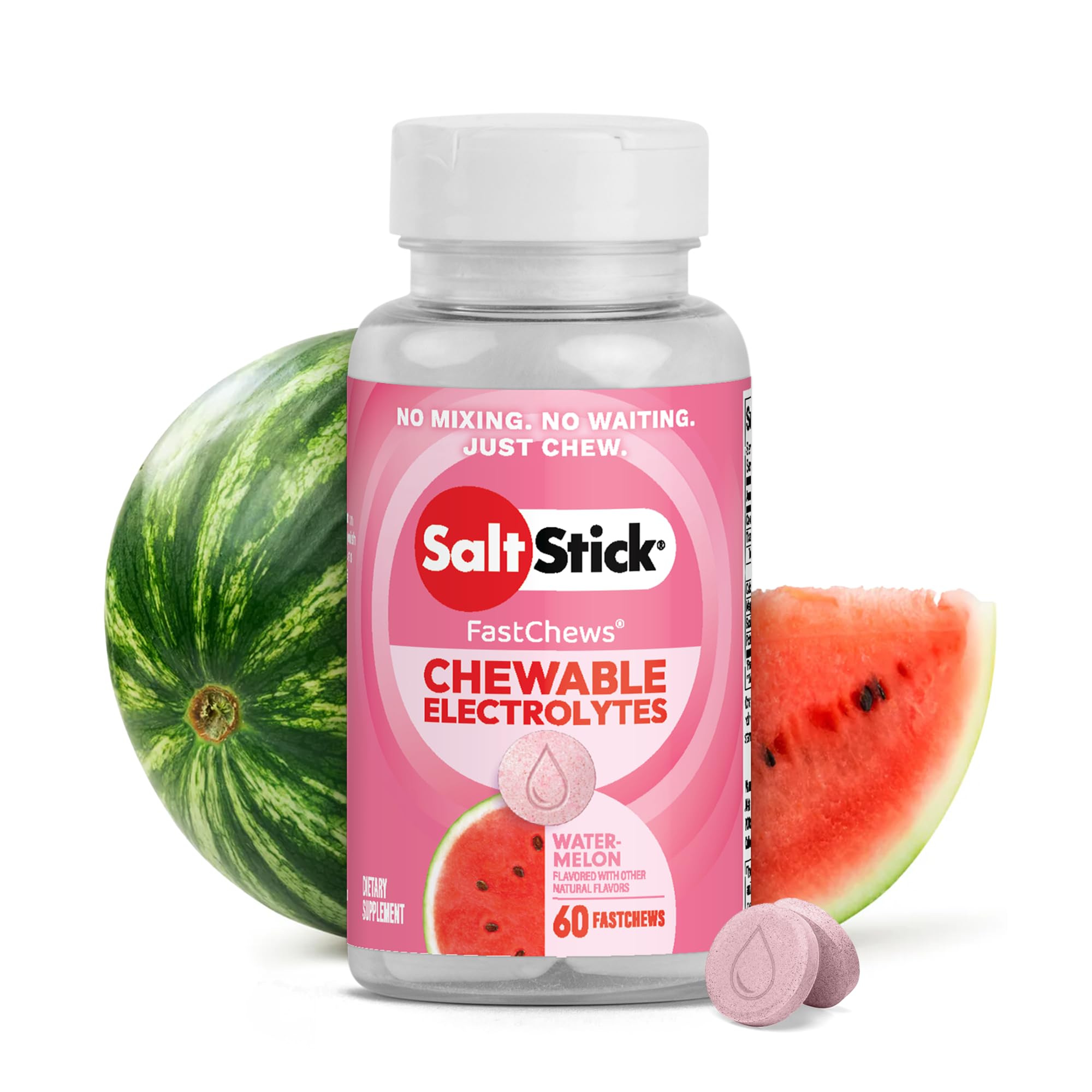 SaltStick frente del empaque sabor watermelon mostrando presentación y beneficio portátil