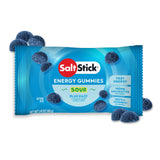 SaltStick frente del empaque Blue Sour Raz mostrando 10 sobres y beneficios