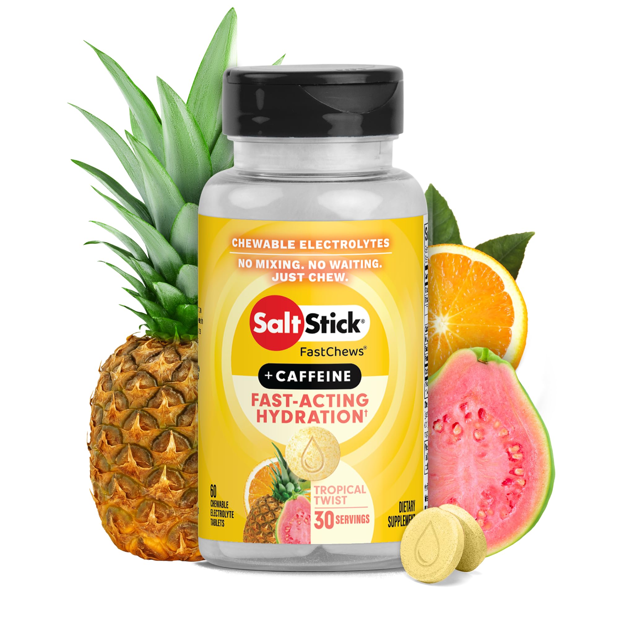 SaltStick paquete frontal sabor Tropical muestra conveniencia portátil