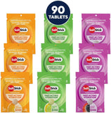 SaltStick paquete frontal mostrando 90 tabletas y variedad de sabores