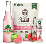 Taste Salud frente del empaque mostrando diseño y guayaba