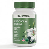 Salvora frasco frontal mostrando la marca y beneficio de energía equilibrada
