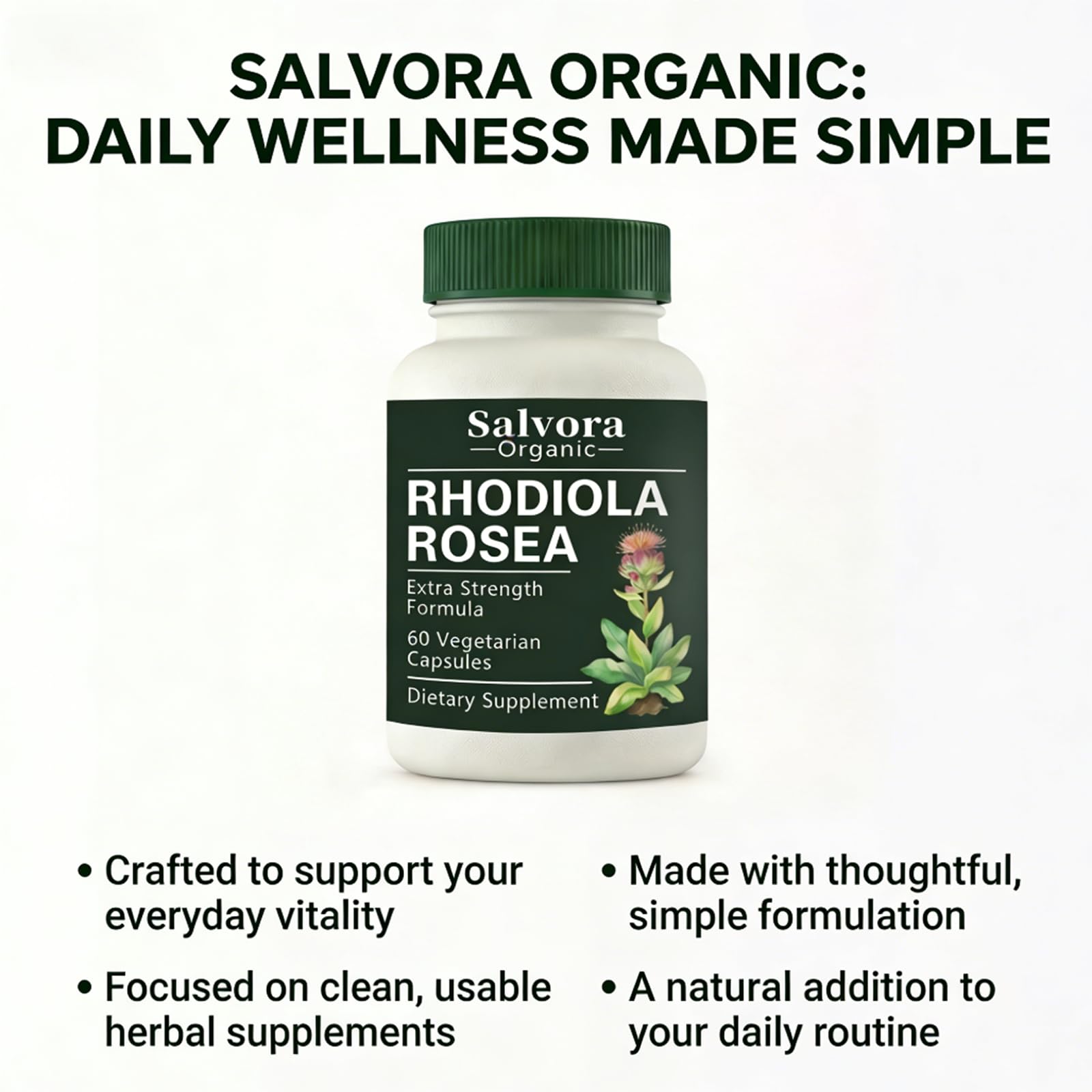 Salvora Organic en entorno natural que sugiere ingredientes puros