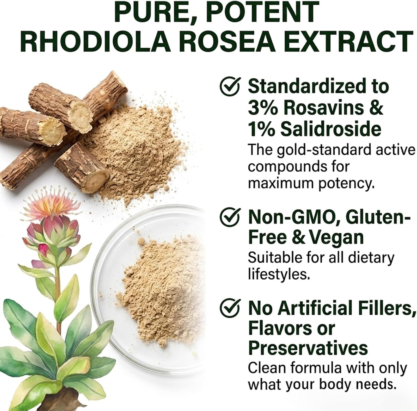 Salvora Organic etiqueta con información de ingredientes y ventajas