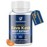 Samarogen frasco frontal mostrando 60 softgels y diseño de etiqueta clara