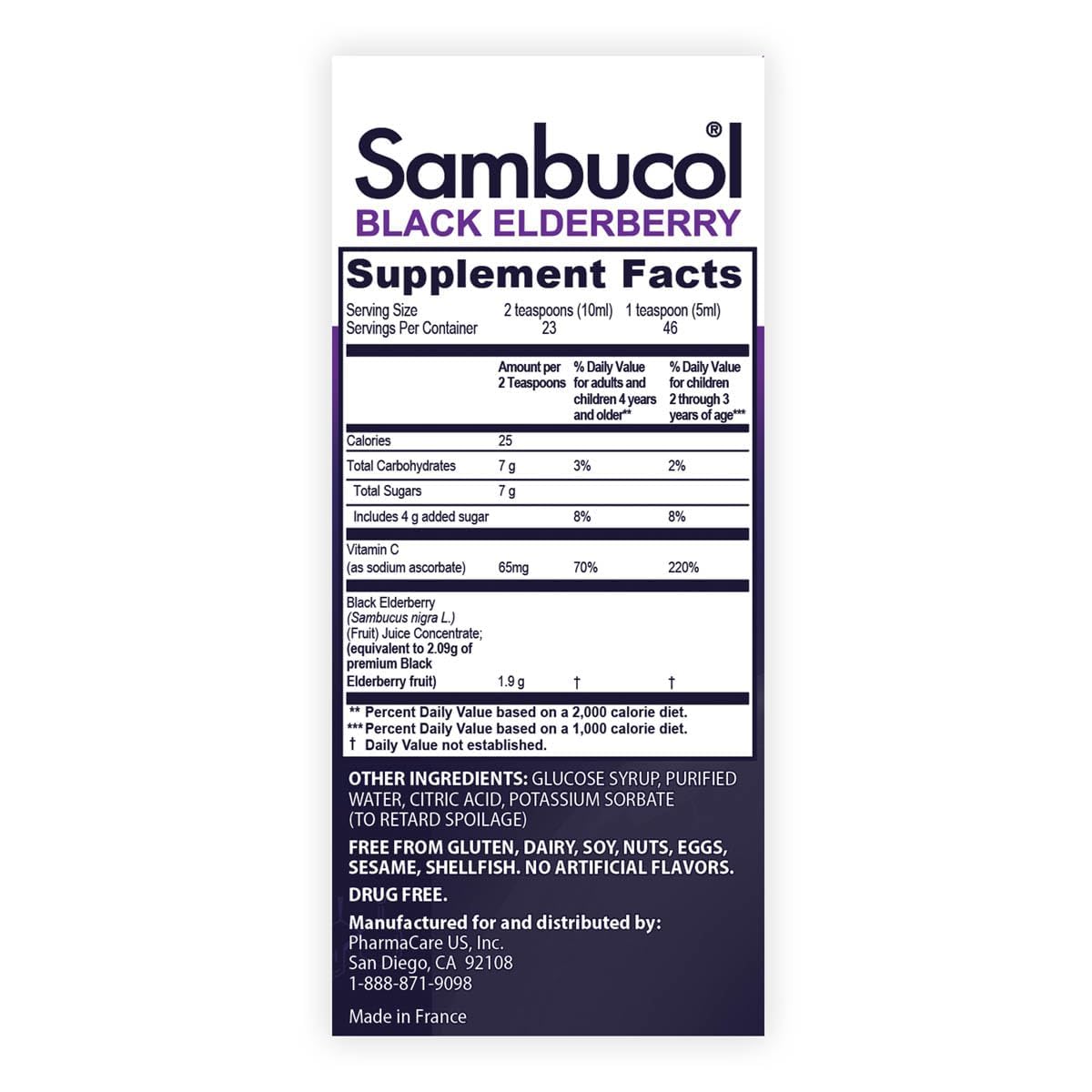 Sambucol niño tomando jarabe, administración sencilla y agradable
