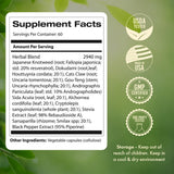 Samsara Herbs ingredientes primarios dispuestos para transparencia de fórmula