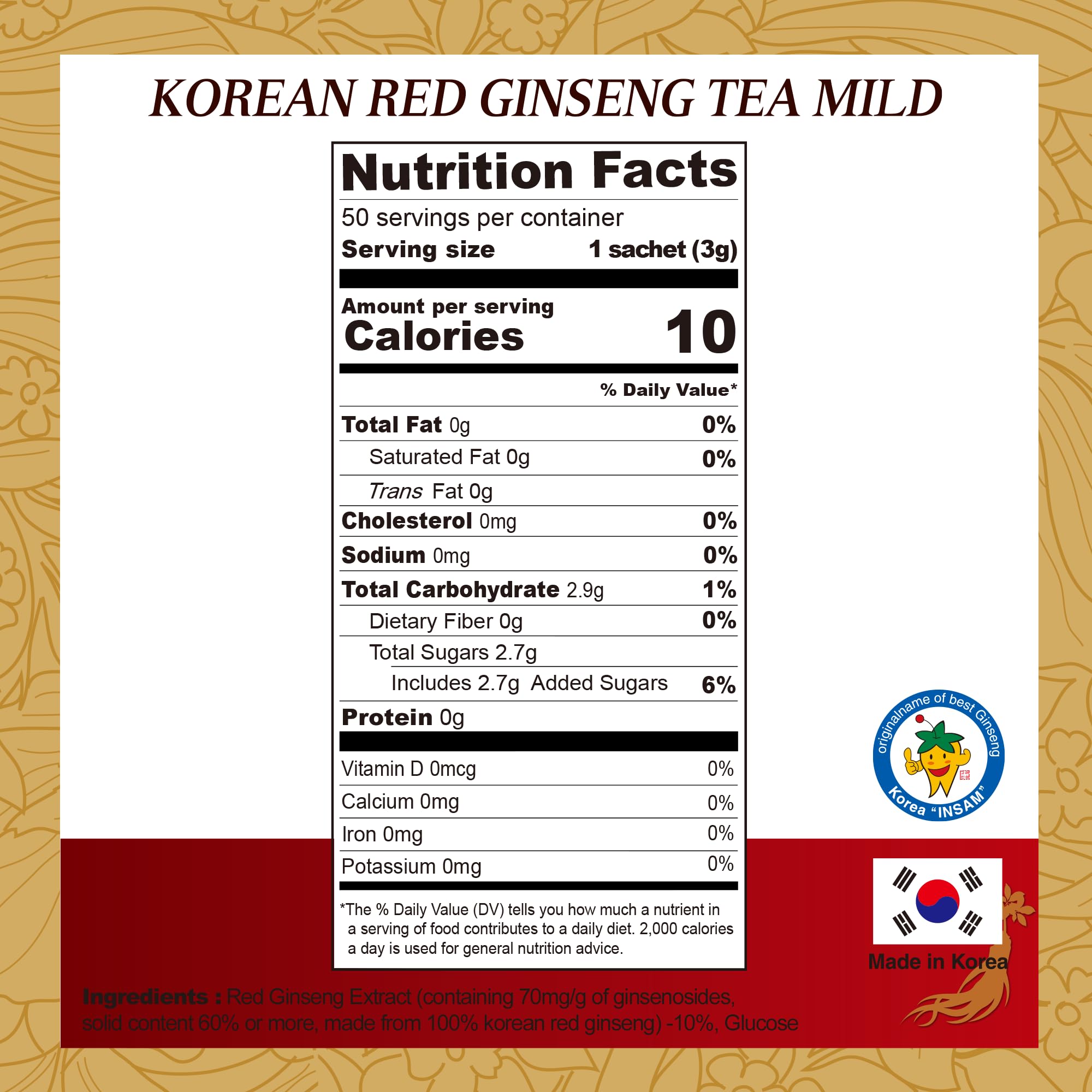 SAMSIDAE jengibre y raíz de ginseng destacando ingredientes reales