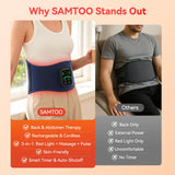samtoo pantalla LCD y botones para controlar intensidad, pulso y temporizador