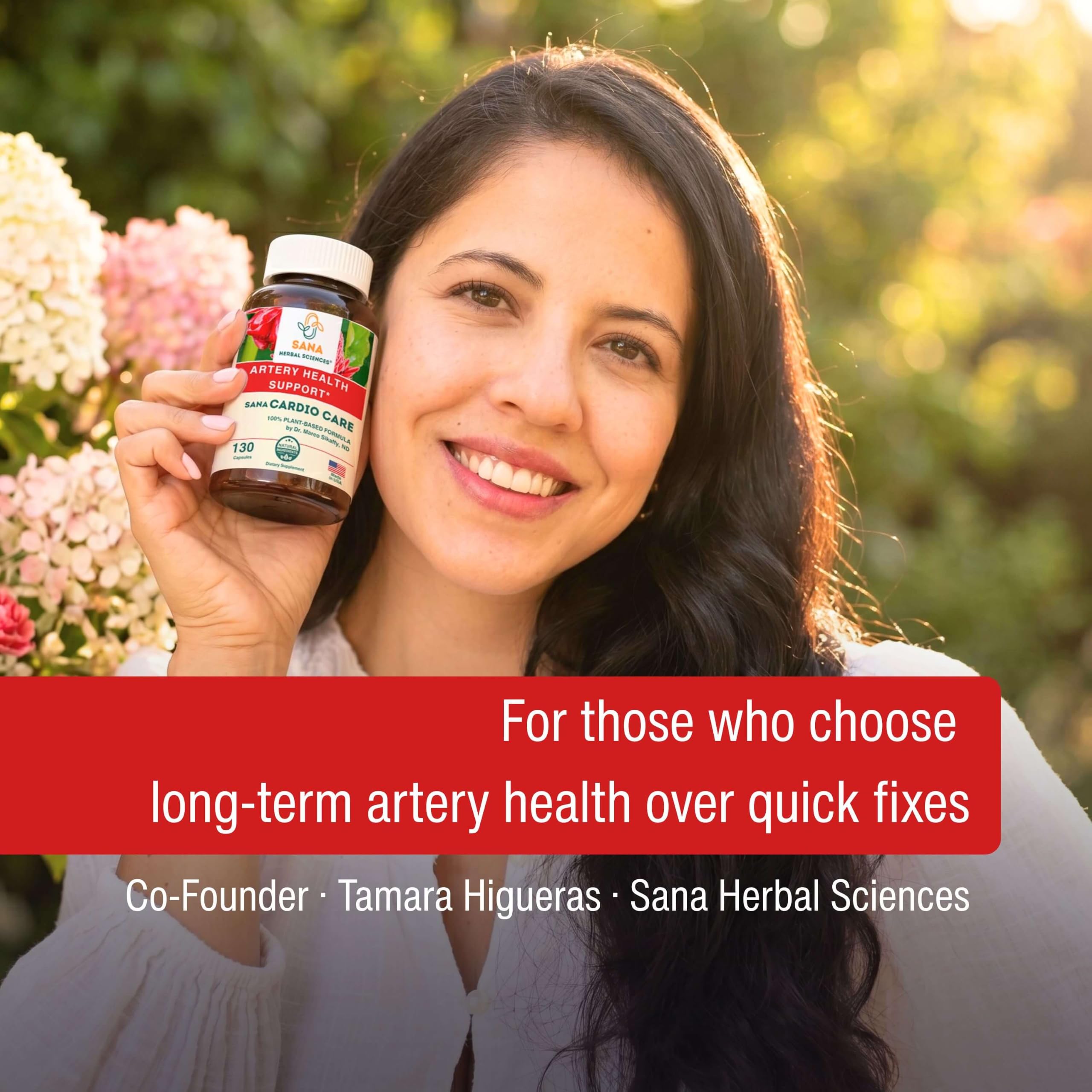 Sana Herbal Sciences producto en cocina junto a fruta para uso en estilo de vida sano