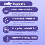 Sanar Naturals etiqueta con lista de ingredientes y aporte de vitamina C