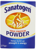 Sanatogen envase frontal 275g mostrando etiqueta y beneficios de proteína