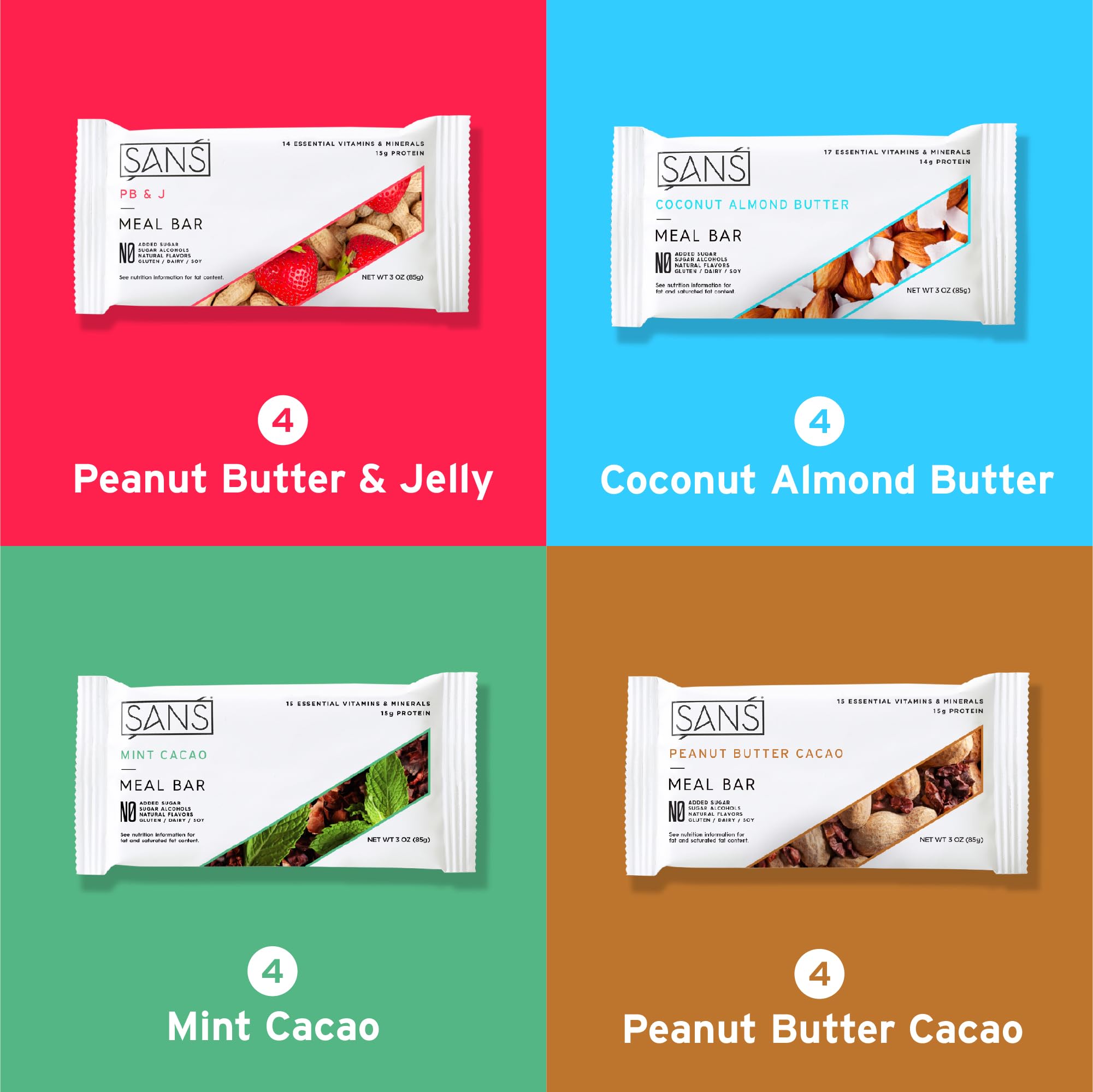 SANS detalle de textura con frutos secos que ilustra altitud de proteína y fibra
