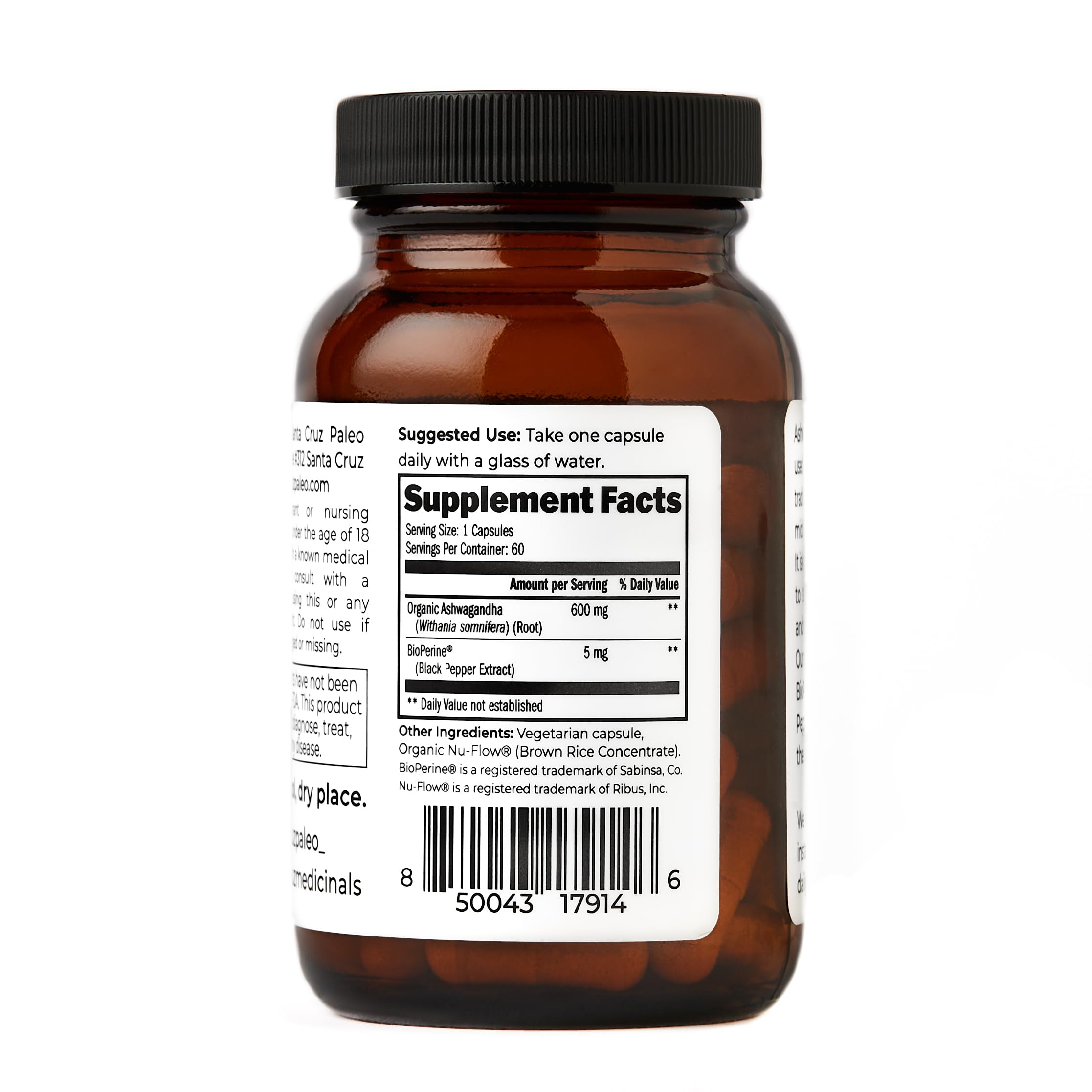 Santa Cruz Paleo etiqueta nutricional detallada para transparencia