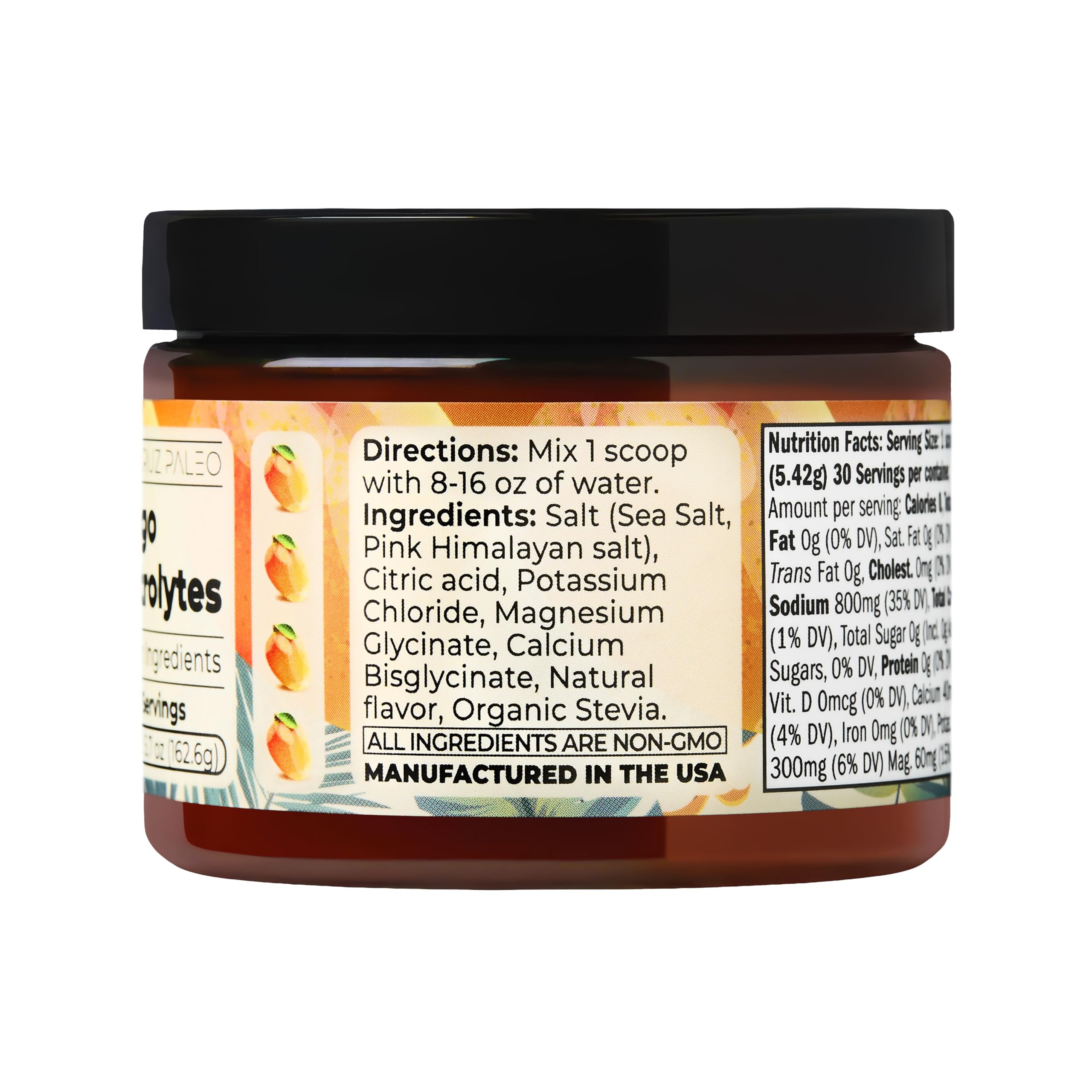 Santa Cruz Paleo etiqueta nutricional centrada, transparencia en ingredientes