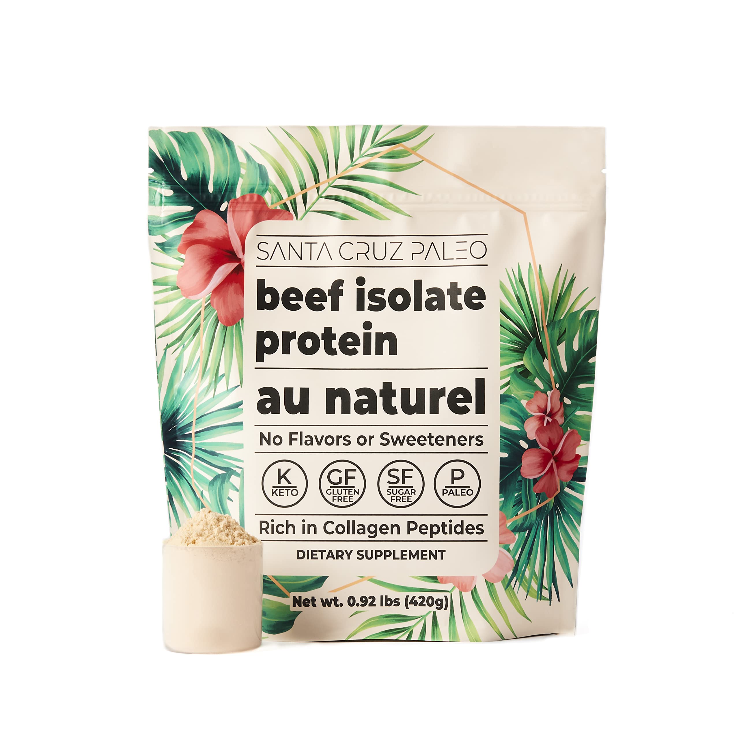 Santa Cruz Paleo envase frontal mostrando pureza del producto y conveniencia
