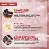 Santa Cruz Paleo ingredientes naturales: hígado, médula y saúco en escena