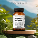 Santa Cruz Paleo primer plano de softgel brillante, muestra textura y pureza
