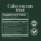 Santé Blends etiqueta con lista de ingredientes y control de calidad