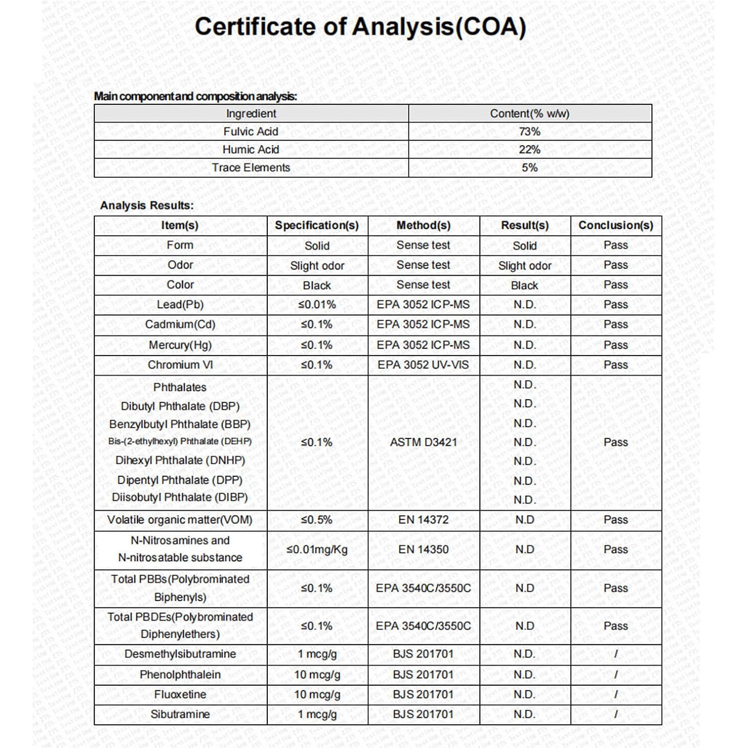 Santegra etiqueta nutricional y lista de minerales traza verificables