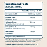 Santo Remedio extracto de cola de caballo evidenciando minerales reforzantes