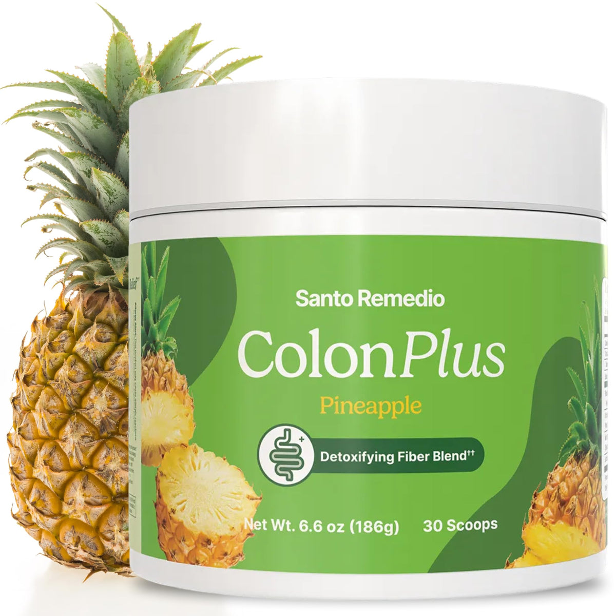 Santo Remedio bote frontal mostrando diseño y sabor piña, fácil identificación