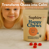 SAPHIRE HAPPY CHEWS textura de gominola blanda que facilita masticar para niños