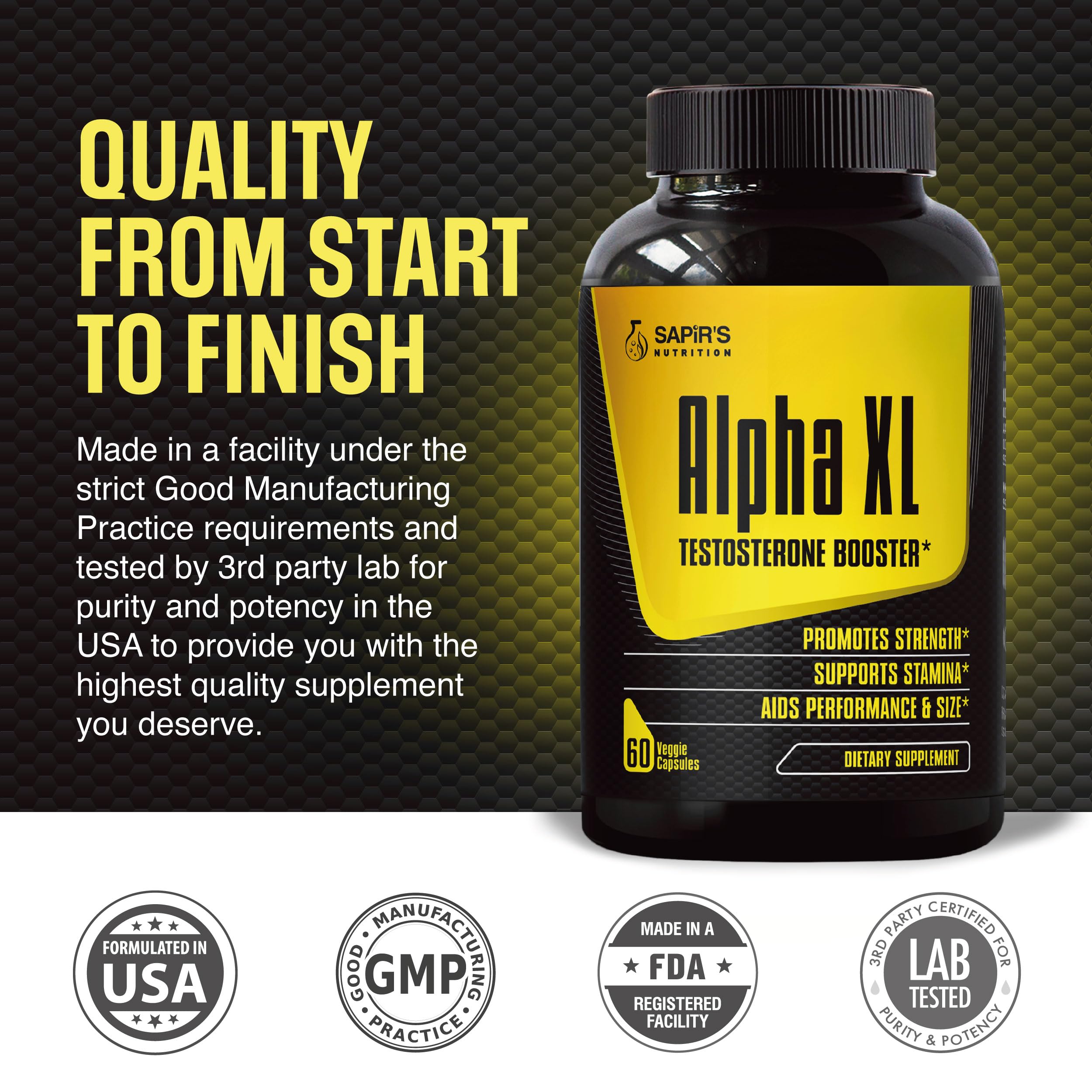 Sapir's Nutrition Alpha ambiente lifestyle con hombre activo y confianza